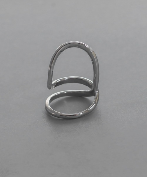 abaskdesign(アバスクデザイン)の「金属アレルギー対応 クロスデザインリング(リング・レディース・シルバー/ゴールド・12号)」の6枚目の写真