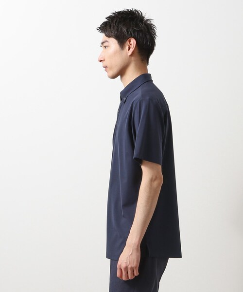 THE SHOP TK （ザ ショップ ティーケー ）の「アイスカノコポロシャツ 接触冷感/ビジネス対応（ポロシャツ・メンズ・ブラウン系/ブルーグリーン/ライトグレー/ネイビー・02/03/04）」の14枚目の写真