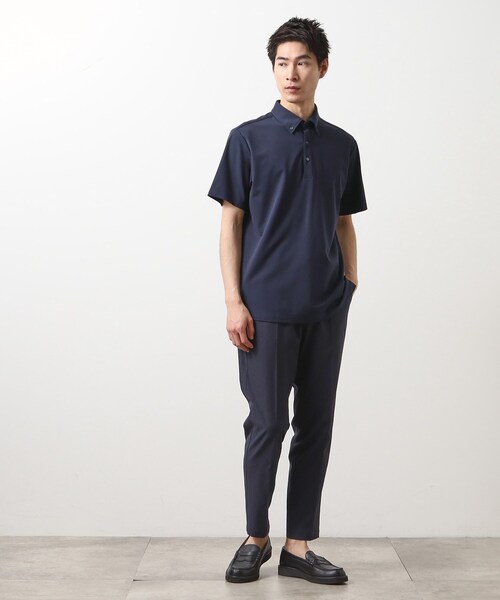 THE SHOP TK （ザ ショップ ティーケー ）の「アイスカノコポロシャツ 接触冷感/ビジネス対応（ポロシャツ・メンズ・ブラウン系/ブルーグリーン/ライトグレー/ネイビー・02/03/04）」の16枚目の写真