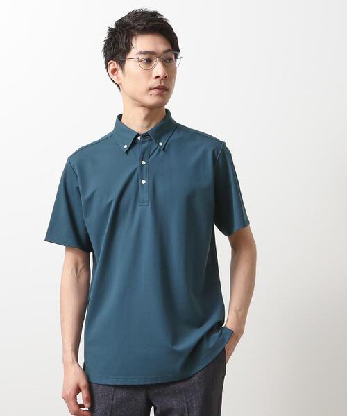 THE SHOP TK （ザ ショップ ティーケー ）の「アイスカノコポロシャツ 接触冷感/ビジネス対応（ポロシャツ・メンズ・ブラウン系/ブルーグリーン/ライトグレー/ネイビー・02/03/04）」の18枚目の写真