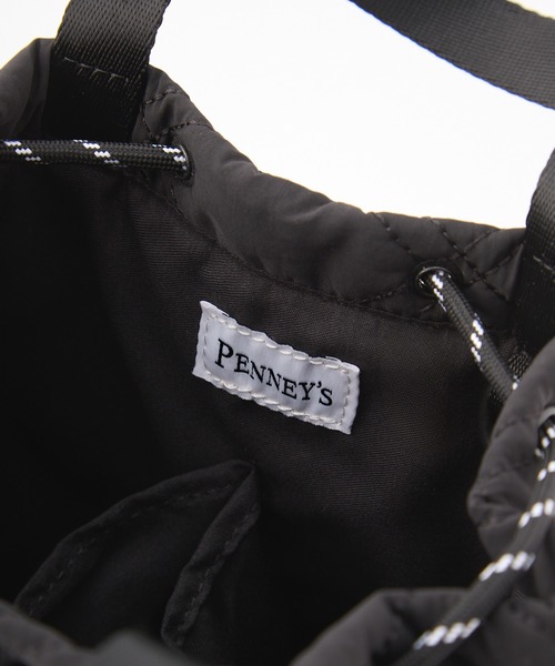 MONO-MART（モノマート）の「PENNEYS/ペニーズ 別注 THE FOX 2WAY ロゴワンポイントワッペン刺繍ドロスト巾着ショルダーバッグ（ショルダーバッグ・レディース・グレー/ナチュラル/レッド/ブラック・FREE）」の13枚目の写真