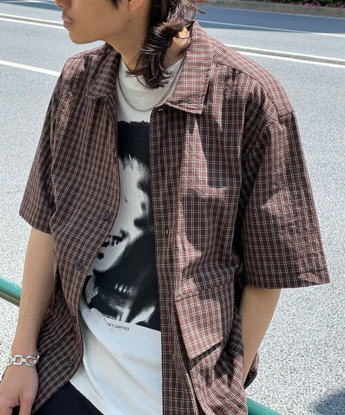 CIAOPANIC（チャオパニック）の「BIGポケットショートスリーブシャツ（シャツ/ブラウス・レディース・ブラック系その他/ブルー/オリーブ/カーキ/ブラック/ブルー系その他/ベージュ/ブラウン・MEDIUM/LARGE）」の15枚目の写真