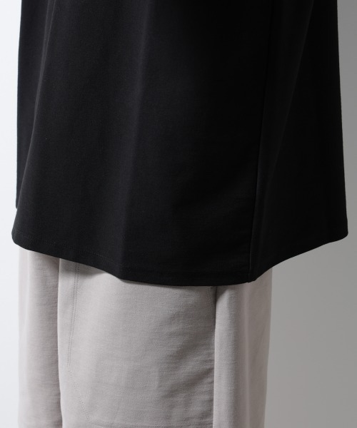 NANO universe（ナノユニバース）の「「MC」coveross(R)ツイル調 冷感プレーティング天竺ノースリーブ（タンクトップ・メンズ・ブラック/ホワイト・L/M）」の21枚目の写真