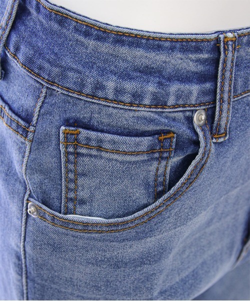 clear（クリア）の「オーバーダイカーゴフレアデニムパンツ [着回し力抜群 大人 カジュアル]≪2025SS新作≫（デニムパンツ・レディース・ブルー/ブラック・S/M）」の12枚目の写真