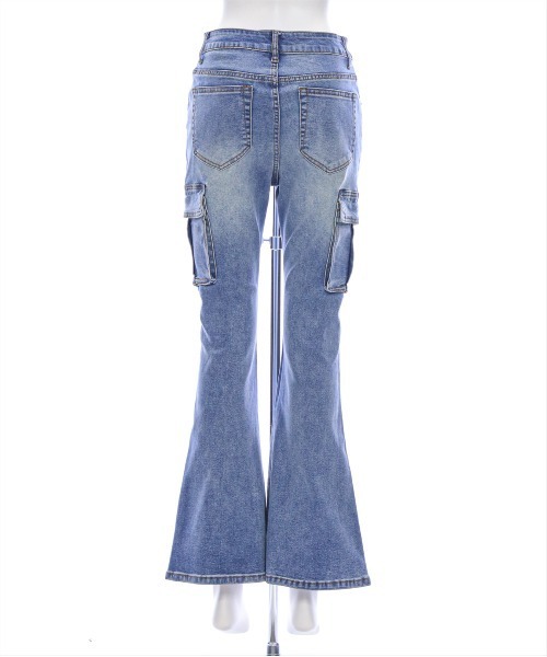 clear（クリア）の「オーバーダイカーゴフレアデニムパンツ [着回し力抜群 大人 カジュアル]≪2025SS新作≫（デニムパンツ・レディース・ブルー/ブラック・S/M）」の11枚目の写真