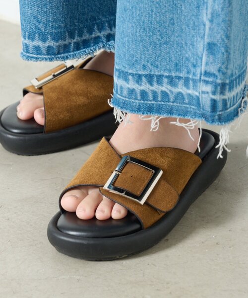 CIAOPANIC TYPY（チャオパニックティピー）の「バックルベルト厚底サンダル（サンダル・レディース・ブラウン/ブラック/アイボリー・SMALL/MEDIUM/LARGE）」の9枚目の写真