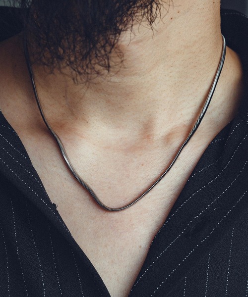 Subciety（サブサエティ）の「Snake chain necklace（ネックレス・メンズ・シルバー/ゴールド・FREE）」の9枚目の写真