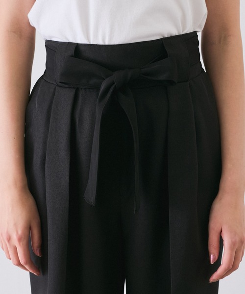 Jayro(ジャイロ)の「配色リボンベルトタックパンツ(その他パンツ・レディース・ブラック/ベージュ・M)」の15枚目の写真