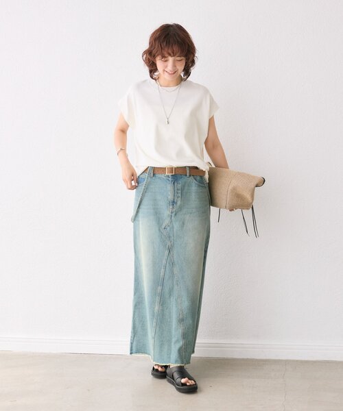 RIVE DROITE【接触冷感】クールタッチショルダーニット セール】【接触冷感】クールタッチショルダーニット（ニット