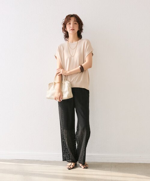 RIVE DROITE【接触冷感】クールタッチショルダーニット 接触冷感】クールタッチショルダーニット（ニット/セーター