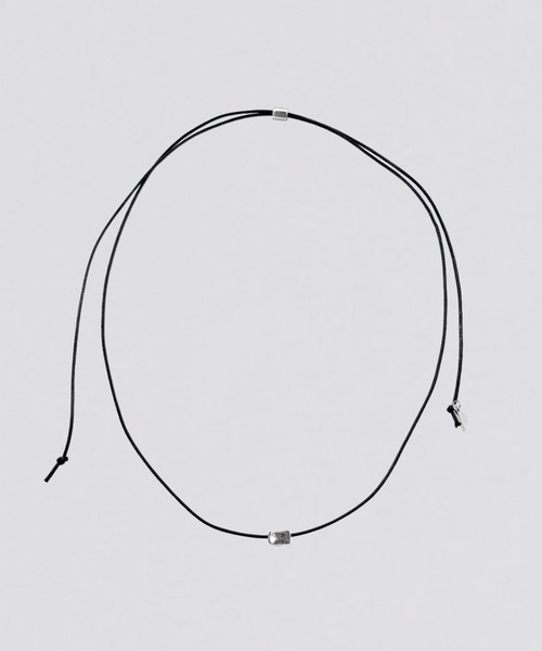 kiehtova(キエトヴァ)の「【kiehtova】SQUARE CORD CHOKER/スクエア コードチョーカー(ネックレス・レディース・ブラック・FREE)」の2枚目の写真