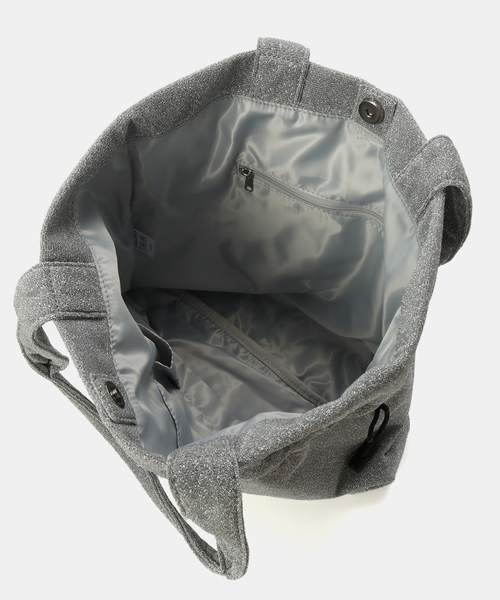 COLDE （コルデ）の「COLDE/コルデ ラメ巾着トートBAG（ショルダーバッグ・レディース・シルバー/ブラック・FREE）」の6枚目の写真