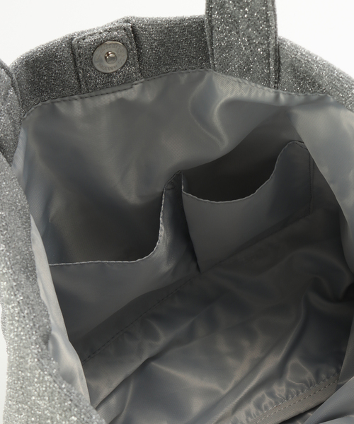 COLDE （コルデ）の「COLDE/コルデ ラメ巾着トートBAG（ショルダーバッグ・レディース・シルバー/ブラック・FREE）」の9枚目の写真