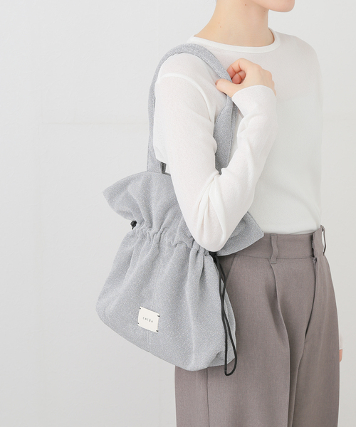 COLDE （コルデ）の「COLDE/コルデ ラメ巾着トートBAG（ショルダーバッグ・レディース・シルバー/ブラック・FREE）」の13枚目の写真