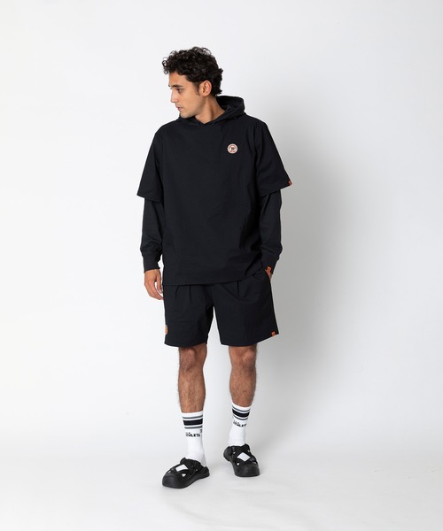 UNIVERSAL OVERALL ブラック ナイロンジャケット✖️JALコラボ セール】【UNISEX】UNIVERSAL OVERALL×YORK STREET カバーオール