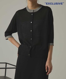 【CINOH/チノ】別注 Washable Silk Half Sleeve Cardigan/ウォッシャブルシルクハーフスリーブカーディガン