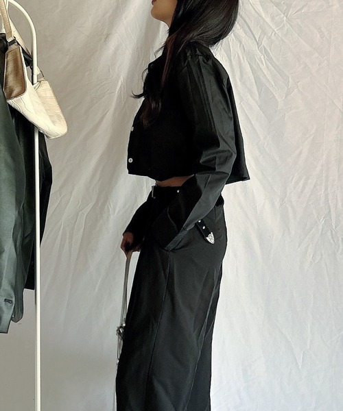 ROOPTOKYO（ループトウキョウ）の「Short Shirt / ショート丈シャツ クロップド丈（シャツ/ブラウス・レディース・ベージュ系その他/ベージュ・L）」の3枚目の写真