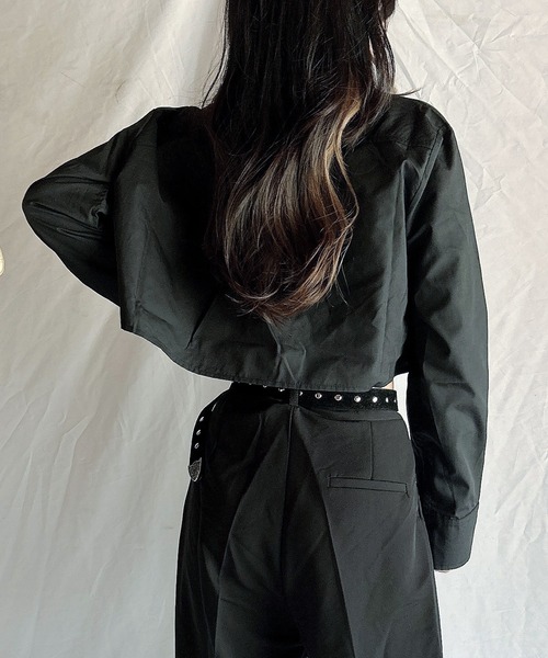 ROOPTOKYO（ループトウキョウ）の「Short Shirt / ショート丈シャツ クロップド丈（シャツ/ブラウス・レディース・ベージュ系その他/ベージュ・L）」の4枚目の写真