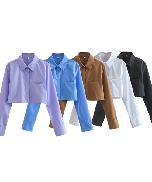 ROOPTOKYO（ループトウキョウ）の「Short Shirt / ショート丈シャツ クロップド丈（シャツ/ブラウス・レディース・ベージュ系その他/ベージュ・L）」の5枚目の写真