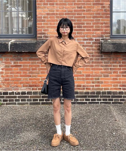 ROOPTOKYO（ループトウキョウ）の「Short Shirt / ショート丈シャツ クロップド丈（シャツ/ブラウス・レディース・ベージュ系その他/ベージュ・L）」の19枚目の写真