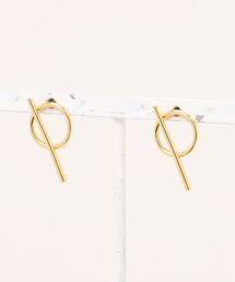 Q | サークルラインピアス(ピアス（両耳用）)