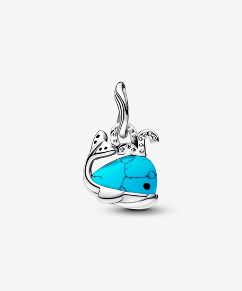 ターコイズカラー クジラ ダングル チャーム（チャーム