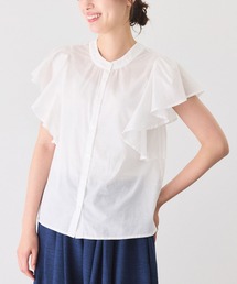 ラッフルスリーブブラウス