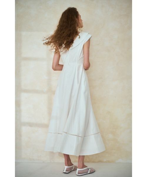 エステラケー Gina Long Dress フロントツイストドレス ホワイト Gina Long Dress -WHT- – Estella.K