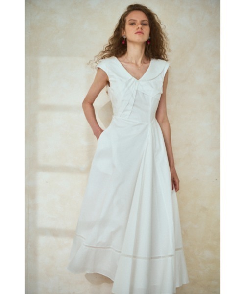エステラケー　Gina Long Dress ネイビー Gina Long Dress -NVY- – Estella.K