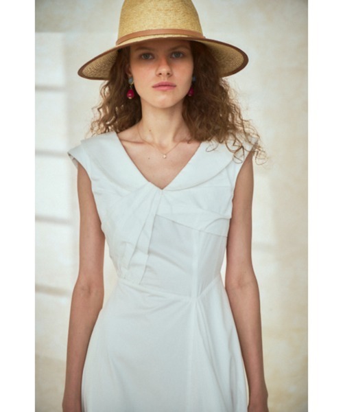 Gina Long Dress フロントツイストドレス（ワンピース