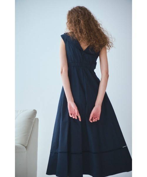 Gina Long Dress フロントツイストドレス（ワンピース