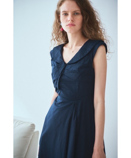 Gina Long Dress フロントツイストドレス（ワンピース