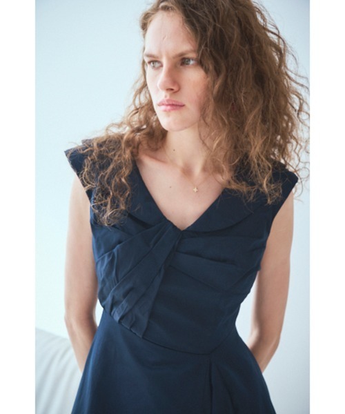 Gina Long Dress フロントツイストドレス（ワンピース