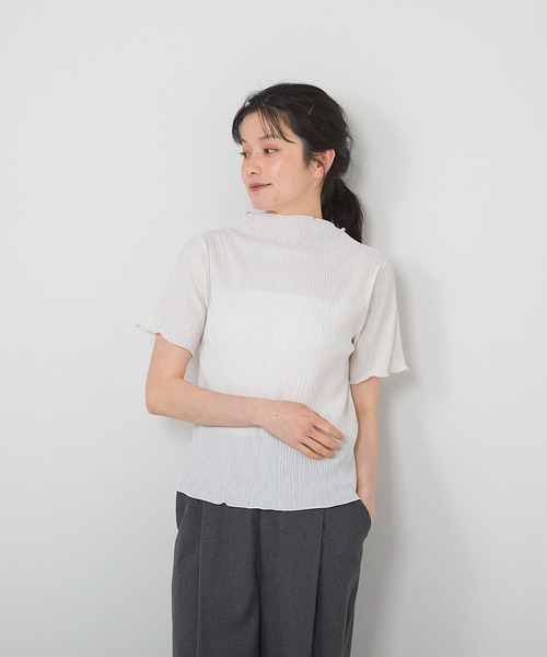 セール】ハイネック半袖プルオーバー（Tシャツ/カットソー