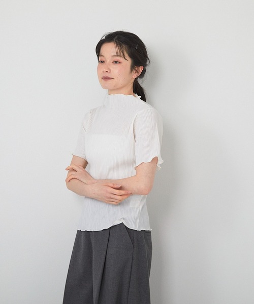 セール】ハイネック半袖プルオーバー（Tシャツ/カットソー