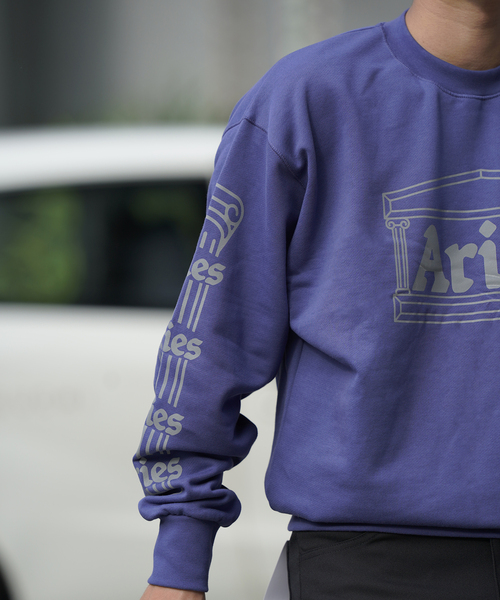 セール】【ARIES / アリーズ】REFLECTIVE COLUMN SWEATSHIRT