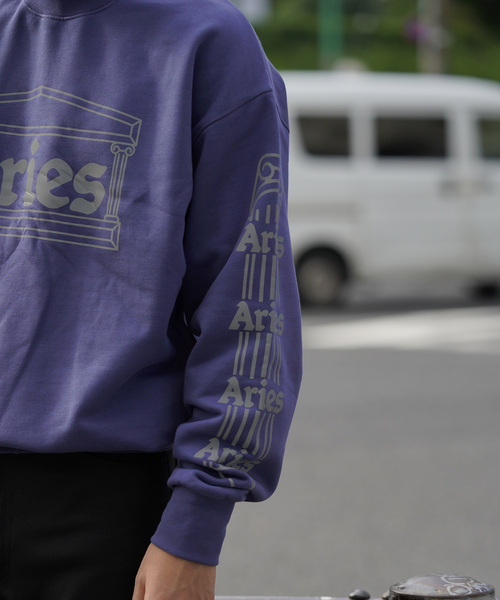 セール】【ARIES / アリーズ】REFLECTIVE COLUMN SWEATSHIRT