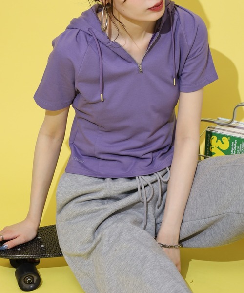 NERDY（ノルディ）の「ミニフーディ（パーカー・メンズ・グレー/パープル/ブラック・S/SS/M）」の12枚目の写真