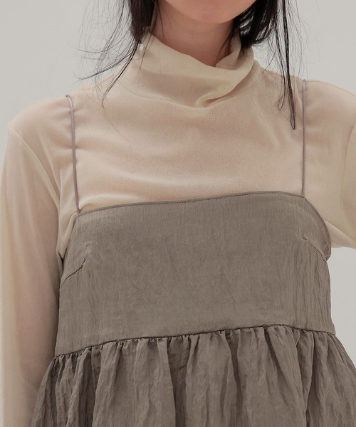 DRESSLAVE（ドレスレイブ）の「B7 / cami blouse(キャミブラウス)（シャツ/ブラウス・レディース・ブラック/カーキ・38）」の11枚目の写真
