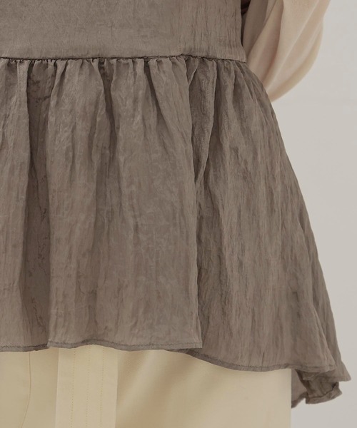 DRESSLAVE（ドレスレイブ）の「B7 / cami blouse(キャミブラウス)（シャツ/ブラウス・レディース・ブラック/カーキ・38）」の12枚目の写真