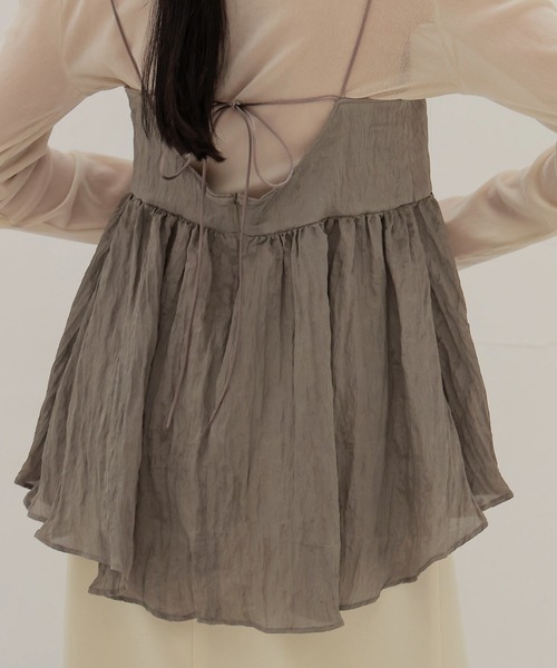 DRESSLAVE（ドレスレイブ）の「B7 / cami blouse(キャミブラウス)（シャツ/ブラウス・レディース・ブラック/カーキ・38）」の13枚目の写真