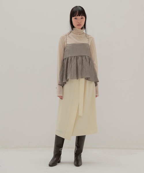 DRESSLAVE（ドレスレイブ）の「B7 / cami blouse(キャミブラウス)（シャツ/ブラウス・レディース・ブラック/カーキ・38）」の14枚目の写真