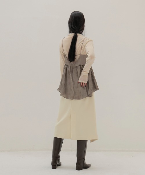 DRESSLAVE（ドレスレイブ）の「B7 / cami blouse(キャミブラウス)（シャツ/ブラウス・レディース・ブラック/カーキ・38）」の16枚目の写真