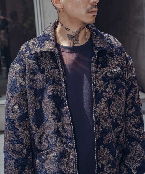 Subciety（サブサエティ）の「Chenille sports jkt（その他アウター・メンズ・ネイビー/ブラック・X-LARGE/LARGE/MEDIUM/SMALL）」の5枚目の写真