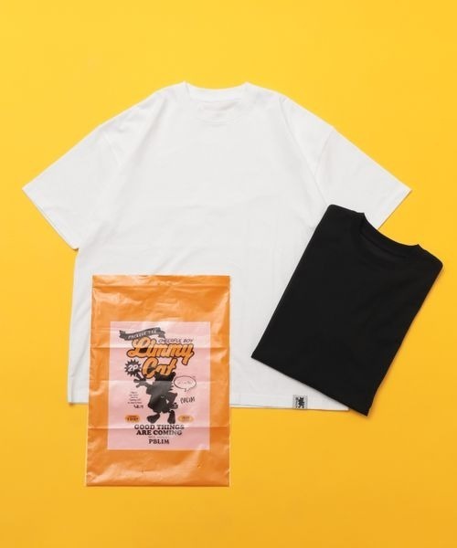 PAGEBOY（ページボーイ）の「《UNISEX/2枚入り》LIMMY CAT パックTシャツ（Tシャツ/カットソー・レディース・その他・FREE）」の2枚目の写真