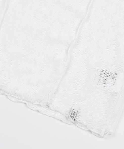 FANCY CLUB（ファンシークラブ）の「FANCY CLUB/ファンシークラブ Wave Puff Lace Tee Tシャツ（Tシャツ/カットソー・レディース・ホワイト/ブラック・ONE SIZE）」の9枚目の写真