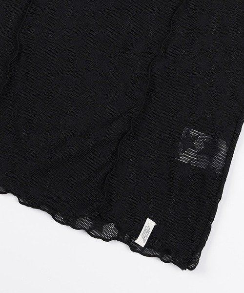 FANCY CLUB（ファンシークラブ）の「FANCY CLUB/ファンシークラブ Wave Puff Lace Tee Tシャツ（Tシャツ/カットソー・レディース・ホワイト/ブラック・ONE SIZE）」の12枚目の写真