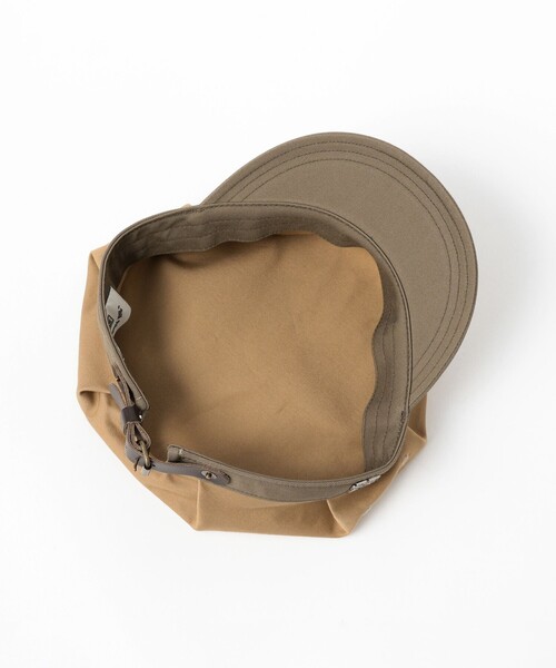 BILL WALL LEATHER(ビルウォールレザー)の「【別注】銀座トラヤ帽子店 / Railroad Cap(キャップ・レディース・ネイビー/ベージュ・ONE SIZE)」の9枚目の写真