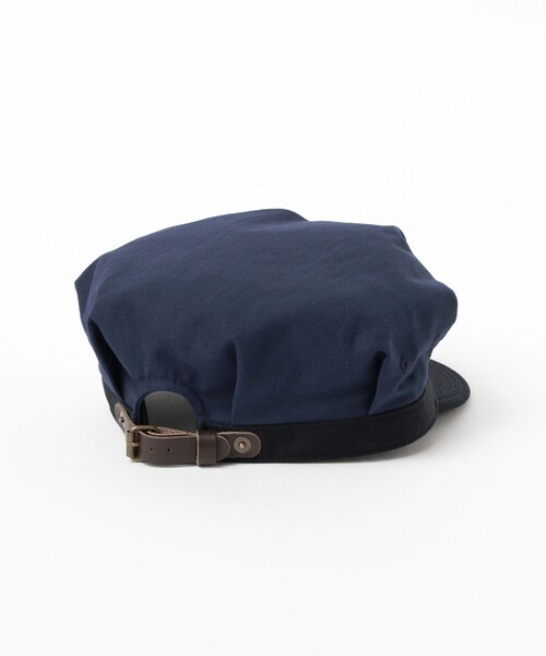 BILL WALL LEATHER(ビルウォールレザー)の「【別注】銀座トラヤ帽子店 / Railroad Cap(キャップ・レディース・ネイビー/ベージュ・ONE SIZE)」の11枚目の写真