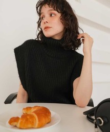 titivate | ハイネックルーズニットベスト(ベスト)